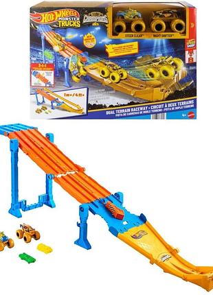 Набір "чемпіони треку" серії "monster trucks" hot wheels