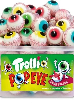 Желейні цукерки "очі поп око" trolli box 60 шт.