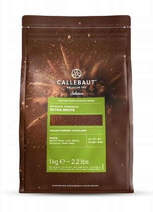 Какао callebaut extra brut 100% 22,5% жиру 1кг