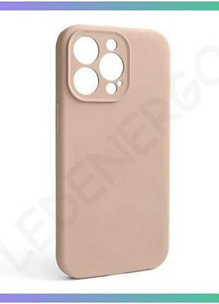 Чехол силиконовый для apple iphone 13 pro бежевый с закрытой камерой без логотипа защитная накладка sk sku_stcom_2710000236139