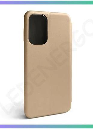 Чехол-книжка premium для samsung galaxy a23 4g золотой с отделением для карт шкірозамінник sku_2710000 sku_stcom_2710000262961