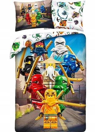 Постільні речі з бавовни 140x200 lego ninjago