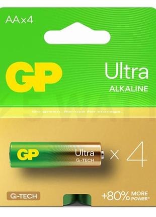 Батарейка gp ultra alkaline (4шт) ( )