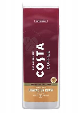 Кава в зернах costa coffee professional use crema gold character roast 1кг