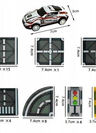 Конструктор klocki magnetyczne ulica droga набір 41 елемент для дітей 3