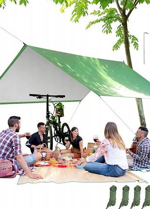 Тент tarp плаща бівакова тент сонцезахисний uv 3x3 м практичний