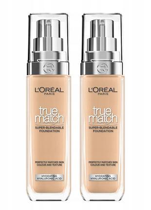Набір 2 шт. l'oréal true match тональний крем рідкий 5.n