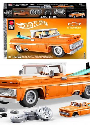 Конструктор mattel brick shop hot wheels series custom ’62 chevy pickup jft20