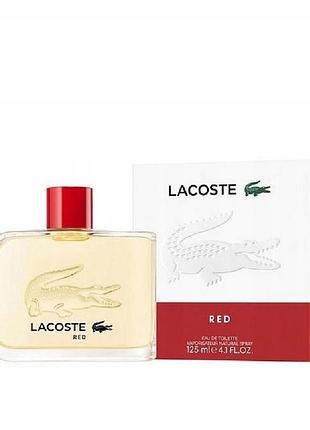 Туалетна вода lacoste essential red 125ml для чоловіків