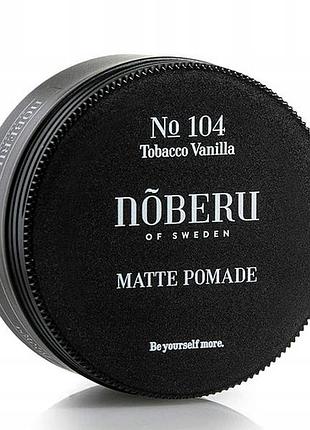 Помада для волосся noberu no 104 matte pomade матова tobacco vanilla 90 мл