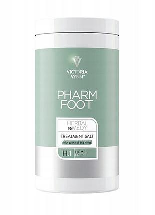 Сіль для ніг pharm foot проти набряків з олією та травами 1250г