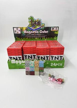 Магнітні кубики magnetic cube у стилі майнкрафт, серія tnt