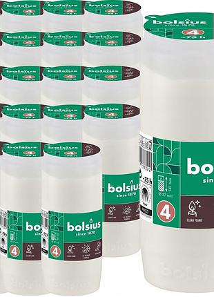 Комплект 20 штук запасних частин до свічок 14,1 см bolsius нафтові rc4 цілорічні білі 75 годин