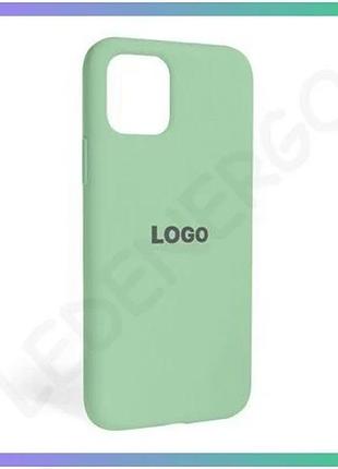 Силіконовий чохол для apple iphone 11 pro зелений чохол-накладка з відкритою камерою для смартфона sku sku_stcom_2710000312604