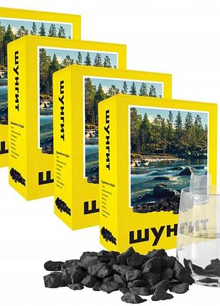 Оригінальний роздроблений шунгіт 2000г природний водоочисний фільтр активний 2кг