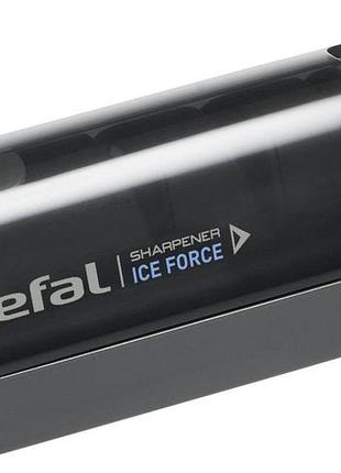 Точилка для ножів tefal ice force, кераміка/пластик, сірий