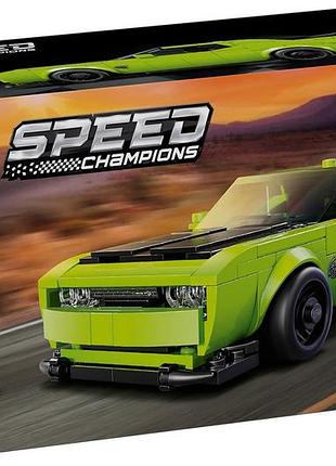 Конструктор lego speed champions спортивний автомобіль dodge challenger srt hellcat