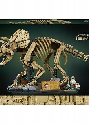 Конструктор lego jurassic world 77985 скелети динозаврів: трицератопс