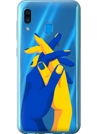 Чехол на samsung galaxy a30 2019 a305f stand with ukraine из пластика fch_0053402