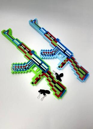 Дитячий ігровий автомат у піксельному стилі (pixel game rifle) — звукові та світлові ефекти