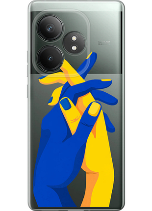 Чехол на realme gt neo6 se stand with ukraine из силикона fch_0161109