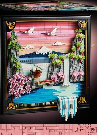 Lego art японський пейзаж з цвітучою вишнею 31218
