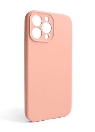 Чохол силіконовий для apple iphone 13 pro max рожевий накладка з закритою камерою для смартфона sku_stcom_2710000236498