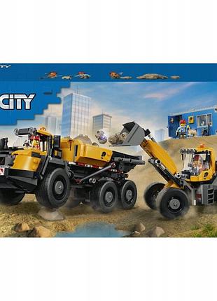 Конструктор lego city 60494 самоскид і фронтальний навантажувач