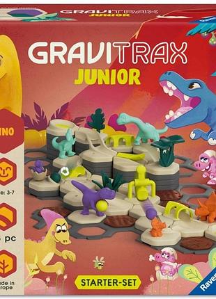 Ігровий набір ravensburger gravitrax junior стартовий трек кульковий динозаври dino