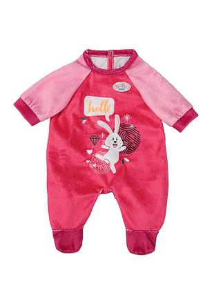 Одежда для куклы baby born - розовый комбинезон