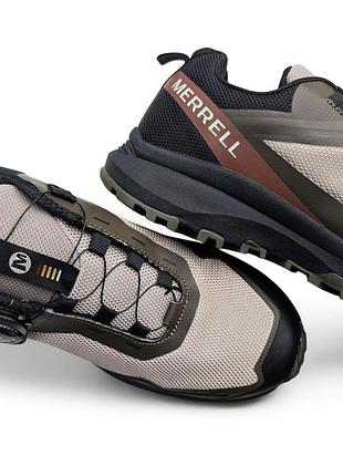 Чоловічі термо кросівки merrell хакі/коричневі