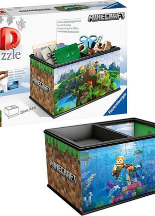 3d пазл скринька minecraft