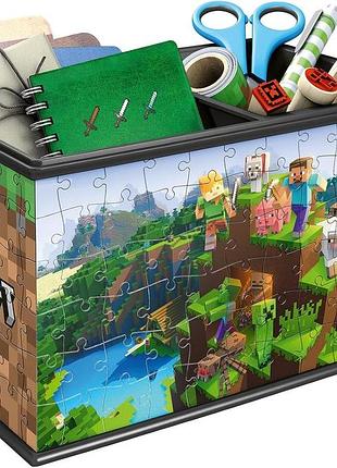 3d пазл скринька minecraft 6