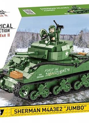 Конструктор cobi 2550 sherman m4a3e2 jumbo з 720 елементів пластиковий