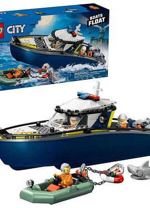 Конструктор lego city пасхи на полицейском катере