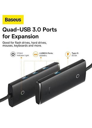 Usb-хаб baseus lite series type-c hub adapter (type-c to usb. ) black ( ) 10