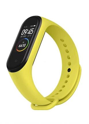 Ремешок для xiaomi mi band 3 4 оригинальный желтый силиконовый браслет для фитнеса и спорта sku_stcom_2710000180401