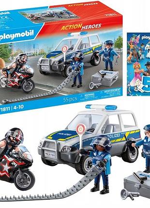 Іграшка playmobil 71811 action heroes поліція у пошуках злочинця