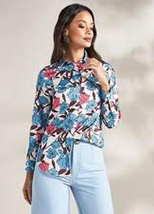 Яскрава шовкова блуза zara