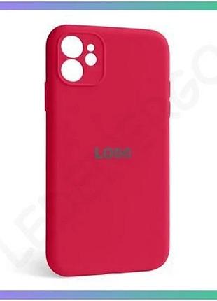 Чехол full silicone case для apple iphone 12 красный силиконовый чехол с закрытой камерой для смартфон sku_stcom_2710000228493