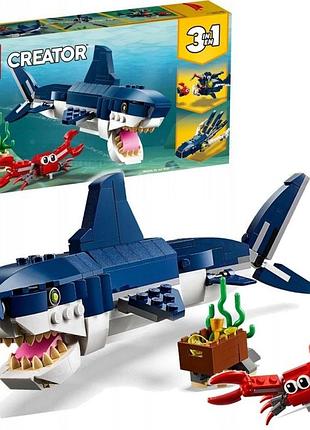 Конструктор lego creator 31088 морські створіння акула 3в1