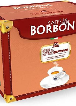 Caffè borbone кава respresso синя суміш упаковка 100 капсул сумісна з домашніми кавомашинами nespresso 2