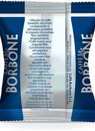 Caffè borbone кава respresso синя суміш упаковка 100 капсул сумісна з домашніми кавомашинами nespresso 6