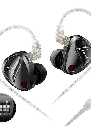 Навушники kz duonic bass improved 3.5mm black