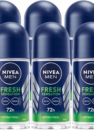 Антиперспірант nivea men fresh sensation чоловічий кульковий 72 год 6x50 мл