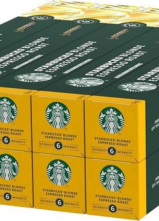 Starbucks blonde espresso roast від nespresso світла обсмажка кавові капсули 10 x 10 (100 капсул)