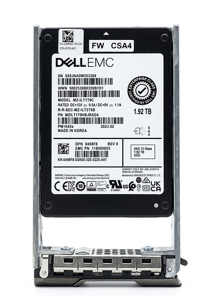 Ssd-накопичувач 1.92tb sas 12 гбіт/с dell emc mz-ilt1t9c pm1643a твердотільний накопичувач для роботи в серверних екосистемах