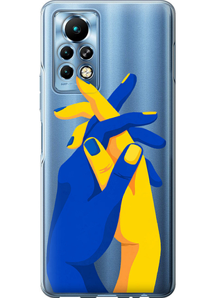 Чехол на infinix note 11 pro stand with ukraine из силикона fch_0161121