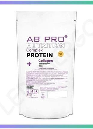 Протеїн ab pro protein complex з колагеном 1 кг полуничний пунш для набору м'язової маси та відновленн sku_fitsh_cn12809-3