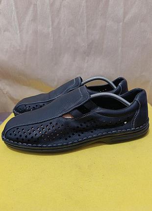 Кожаные туфли rieker
